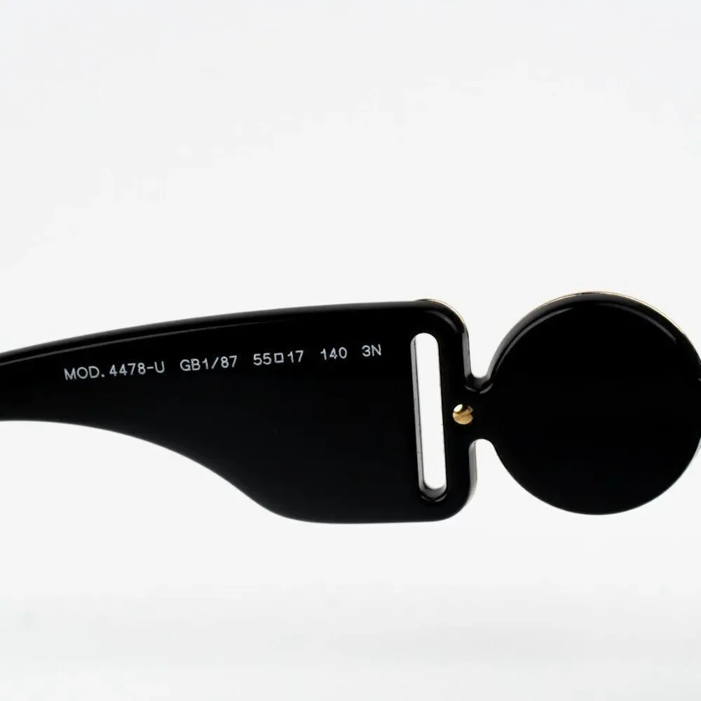 NEW Versace VE4478U GB1/87 Black Dark Grey Square Women Sunglasses